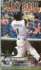 Carlos Correa Minor League Program May 2013 Riverbandits Astros - Picture 1 of 1