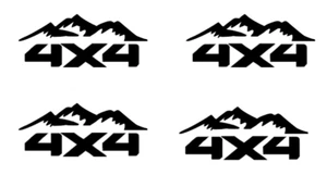 4X4 Mountain DIE-CUT Decal Sticker ( 4 PCS ) Offroad RC Truck  NEW - Picture 1 of 2