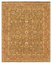 8x10 One-of-a-kind Hand Knotted Area Rug Traditional Design Wool