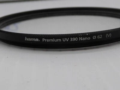 Hama premium NANO (V)  390 UV 62mm Lens Filter - UV Absorber TOP OF THE RANGE - Image 1 of 2