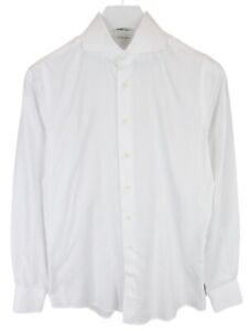 SUITSUPPLY Egyptian Cotton Extra Slim Formal Shirt Men's 38 / 15 Cutaway Collar