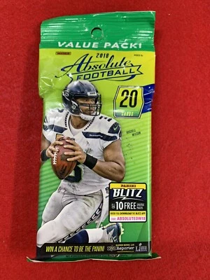 2018 Panini Absolute Football Sealed Fat Pack Allen,Jackson RC? Lot of 2 - Image 1 of 2