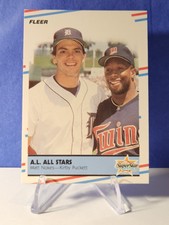 1988 Fleer A.L. All Stars Matt Nokes and Kirby Puckett card #638