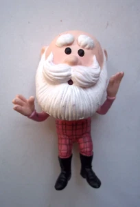 2 5/8 " SKINNY SANTA CLAUS Plastic PVC Figure RUDOLPH Misfit Toys PLAYING MANTIS - Picture 1 of 11