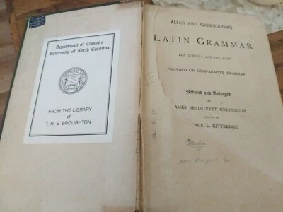 1904 Allen and Greenough’s Latin Grammar Ginn and Company - Image 1 of 4