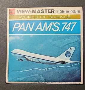 Pan Am's 747 3d GAF View-Master 3 Reel Packet  Boeing 747 Full Color + BOOKLET  - Picture 1 of 1