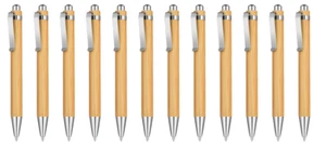 12 Custom Wood Pen, Engraved Bamboo Pen, Personalized Pen - Picture 1 of 1