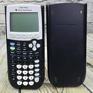 Texas Instruments TI-84 Plus Graphing Calculator with Cover - TESTED & WORKING - Picture 1 of 6
