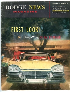 Vintage 1958 Dodge News Magazine 1 - Picture 1 of 3