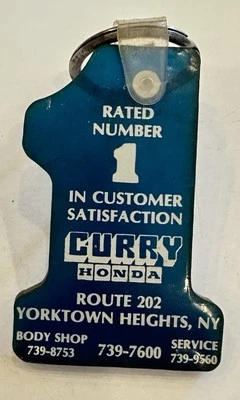 Curry Honda Route 202 Yorktown Heights, NY Automobile Car Dealership Keychain - Image 1 of 3