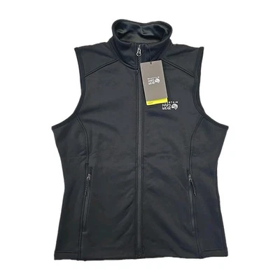 Nuevo con etiquetas Chaleco Mountain Hardwear Sendura Para Mujer Mediano Cremallera Completa Negro $100 Foto 1 de 4