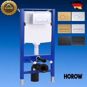 Vorwandelement Set Untersputz Spülkasten mit Drückplatte füt WC Toilette HOROW - Bild 1 von 12