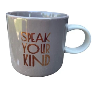 Starbucks Speak Your Kind Coffee Tea Mug Cup Ceramic Rose Gold 12 fl oz / 355 mL - Picture 1 of 7