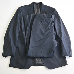 Peter Millar 44L Tall 36x32 Blue 100% Wool Mens Jacket Pants Suit - Picture 1 of 12
