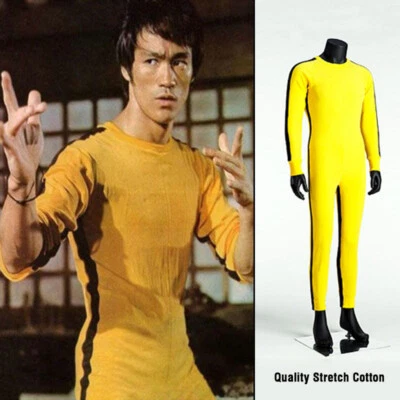 Bruce Lee Yellow Jumpsuit Kung Fu Wingchun Martial Arts Uniform Game Of Death - Image 1 of 4