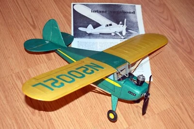 Testors VAGABOND PLANS & CONSTRUCTION SHEETS for TWO 1/2A UC Model Airplanes  - Image 1 of 4