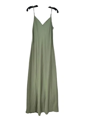 Maxi Vestido Para Mujer AllSaints Verde Claro Hayes Sin Mangas Satén Talla Mediana Foto 1 de 4