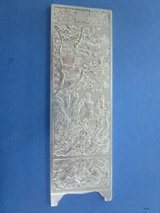 Chinese Silver Plate Scroll / Weight with Chop mark and Large - Picture 1 of 9
