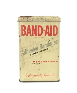 Bende adesive vintage Band Aid Mercurochrome pad circa la metà piene - Foto 1 di 7