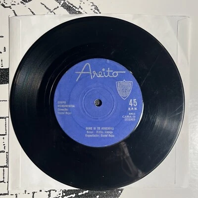 latin psych funk 7” GRUPO MONUMENTAL Preciosa Cuba Dime MP3 Areito 6964 - Image 1 of 2