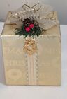 Vintage Music Box Christmas Box Pretti-Pac "We Wish You a Merry Christmas"