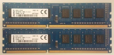 KIT 2 x 4GB (8GB totali) RAM DDR3L Kingston PC3L 12800U 1600MHz HP698650-154-KEB - Immagine 1 di 2