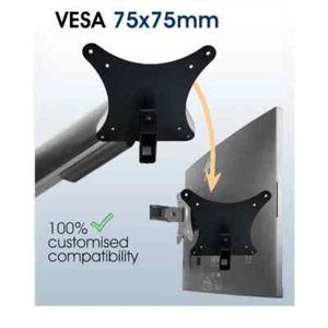 VESA Adapter Compatible HP E-Series G5 E27 E27u E27q E24q E24u E24t E27k Monitor - Afbeelding 1 van 7