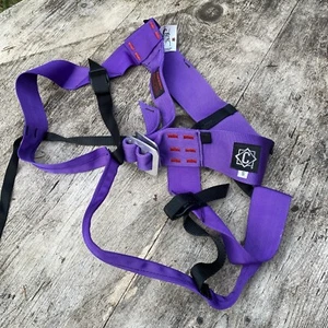 Vintage CHOUINARD CLIMBING HARNESS Purple SMALL Rock Mountaineering PATAGONIA - Picture 1 of 12