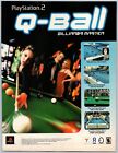 Q Ball Billiards Master Paystation Ps2 Game Promo Feb 2001 Full Page Print Ad