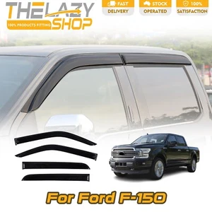 Luxury Weather shields Weathershields for Ford F-150 F150 2015+ Sun Visors 4pcs - Picture 1 of 9