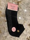 KATE SPADE 2 PAIRS Black Barre Workout Socks Grip Bottom One Size NWT