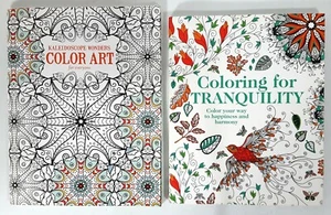 Kaleidoscope Wonders Color Art + Coloring For Tranquility Lot Of 2 Books - Picture 1 of 7