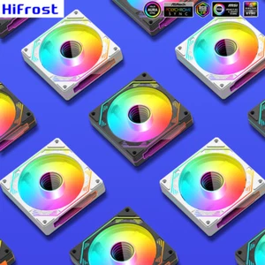 120mm Case Fan Cooler Useful 5V 3Pin ARGB 12V 4PIN PWM Addressable RGB Case Fan - Zdjęcie 1 z 24