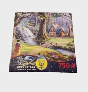 Thomas Kinkade Disney Dream Collection ๐ Snow White 750 pc Jigsaw Puzzle NEW โจ - Picture 1 of 6