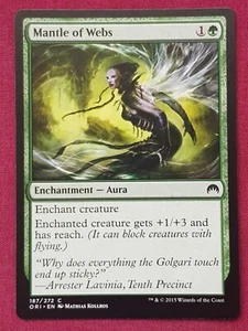 Magic The Gathering ORIGINS MANTLE OF WEBS green card MTG - Picture 1 of 2