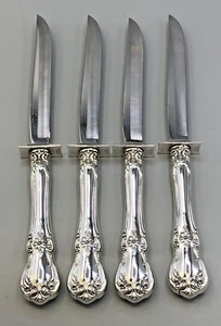 Old Master by Towle Sterling Silver set of 4 Steak Knives with rest, 8 3/8" - Picture 1 of 5