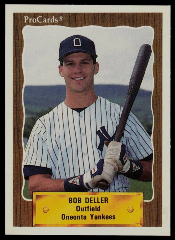 1990 ProCards Bob Deller Oneonta Yankees - Image 1 of 2