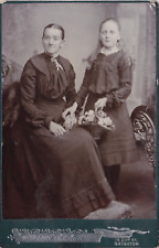 CABINET CARD W. PRUDDEN BRIGHTON, MOTHER AND DAUGHTER