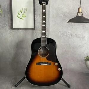 Guitarra eléctrica acústica Sunburst EJ-160E parte superior de abeto sólido diapasón de palo de rosa - Imagen 1 de 8