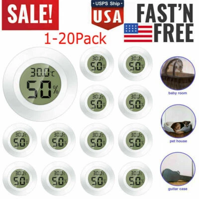 Mini Digital Indoor LCD Thermometer Hygrometer Gauge Temperature Humidity Meter - Image 1 of 4