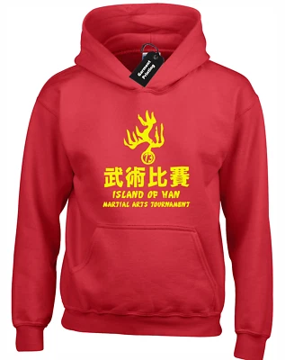 ISLAND OF HAN HOODY HOODIE ENTER THE DRAGON GYM MARTIAL ART BIG TALL 3XL 4XL 5XL - Image 1 of 4