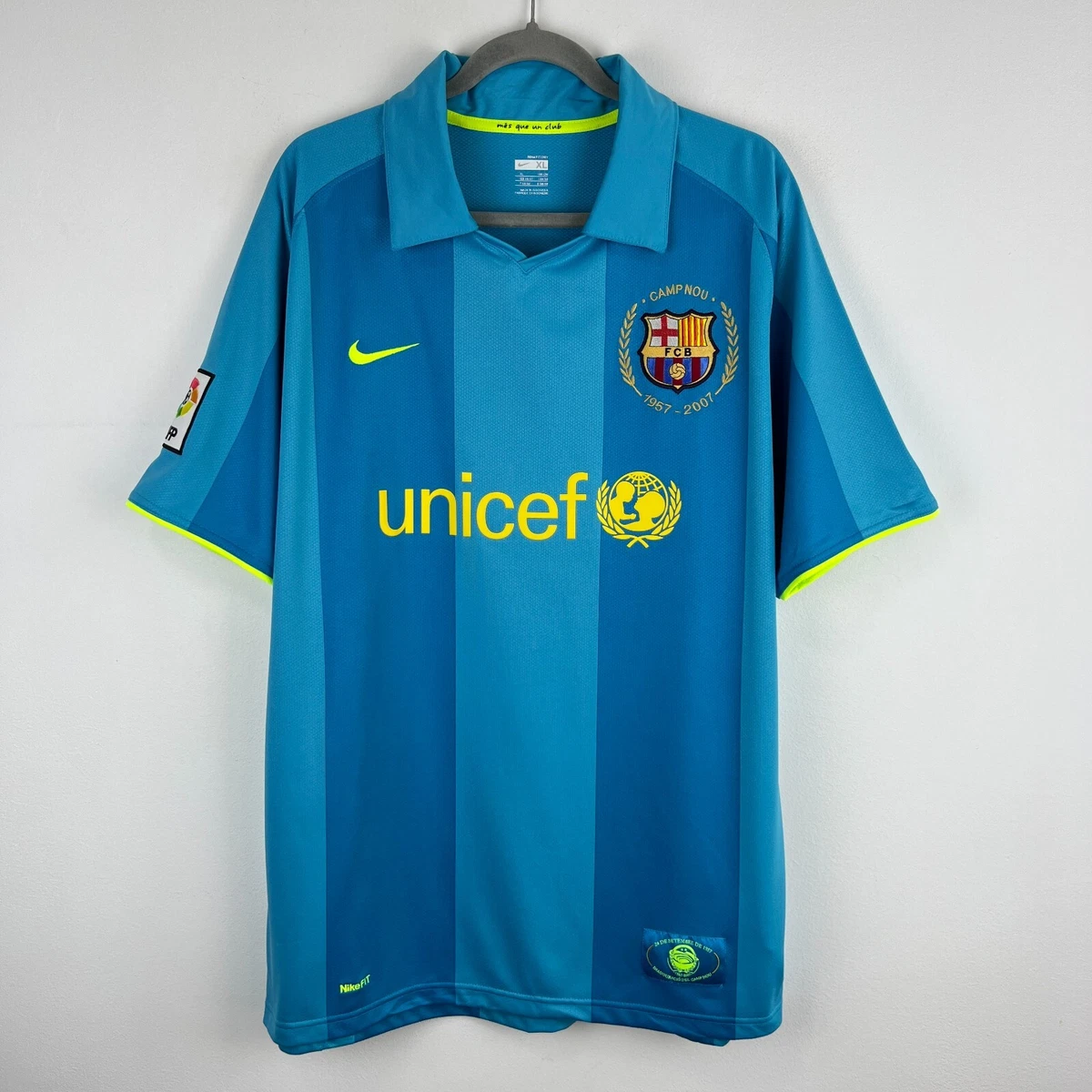 FC Barcelona 2007/2008 Nike Away Football Shirt Soccer Jersey