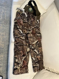 NWT Cabelas Insulated Bibs Overalls Dry-Plus Silent Suede 2XL Reg Mossy Oak - Picture 1 of 4