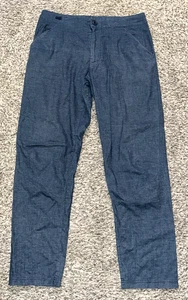 Patagonia Hampi Rock Pants Navy Blue Hemp Blend Outdoor Hiking 82940 Mens 33 - Picture 1 of 3