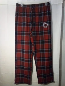 Cajones inferiores Ropa de dormir Pijama Pantalones Hombres L Carolina Gamecocks Cuadros Rojo Negro - Imagen 1 de 15