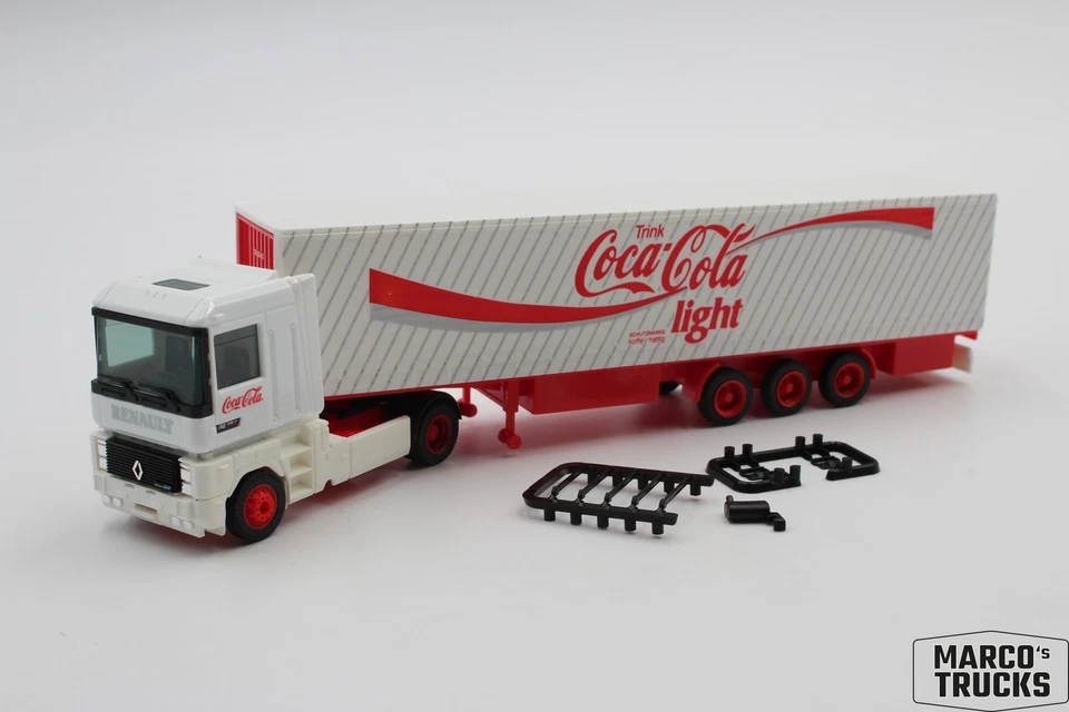 Albedo Renault AE 520 curtain-side semitrailer truck "Coca Cola light" 1:87 /AL1 - Image 1 of 1