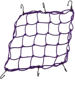 Motorcycle Cargo Net 78-60503 Emgo 15" x 15" - Purple - Picture 1 of 3