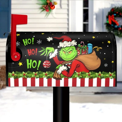 Cubierta de buzón de Navidad 21"x18" magnética decoración navideña patio exterior granja Foto 1 de 4