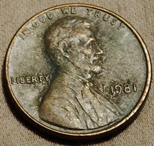 1981 penny no mint mark - Picture 1 of 2