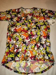 LuLaRoe Gracie T Shirt NWT Size 8 Disney Snow White 7 Dwarves Dwarf NEW  - Picture 1 of 4